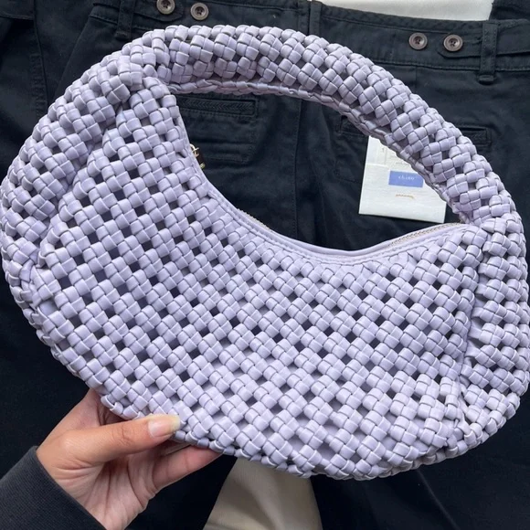 Anthropologie The Inez Knotted Faux Leather Bag 💜 - Picture 5 of 5